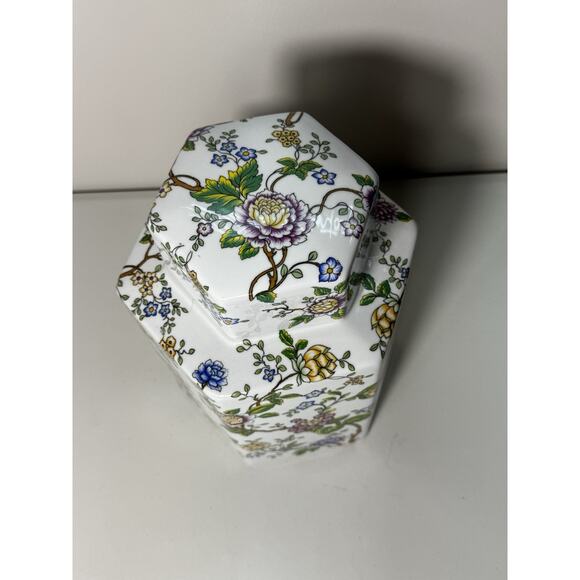 Classic Galt Lidded Ginger Jar – Floral Chinoiserie Porcelain – 10” – China Vtg - Picture 4 of 16